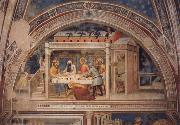 GIOVANNI DA MILANO Scenes out of life Christs  Christ in the house Simons, 2 Halfte 14 centuries. oil